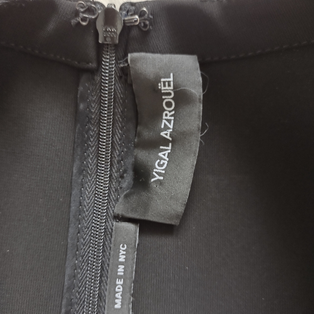 Yigal Azrouel Asymmetrical cutout bodycon mini dress colorblock bandage - Picture 11 of 12
